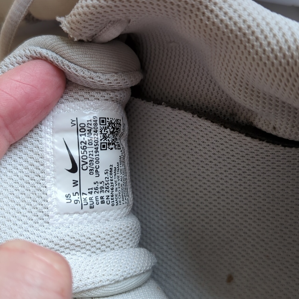 Nike flex runner stroke running light grey off white sneakers - Picture 7 of 14